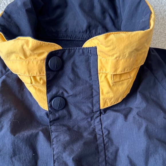 Nautica Men's Windbreaker in Black with Yellow Accents - Picture 3 of 12